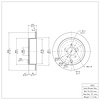 GeoSpec-Coated Rotor, 2008-2015 Subaru, Position: Rear - image 1