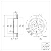 GeoSpec-Coated Rotor, 2006-2014 Subaru, Position: Rear - image 1