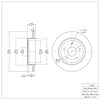 GeoSpec-Coated Rotor, 2005-2010 Mopar, Position: Rear - image 1