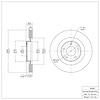 GeoSpec-Coated Rotor, 2007-2015 Ford/Lincoln/Mercury/Mazda, Position: Front - image 1