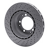 GeoSpec-Coated Drilled Rotor, 1978-1989 Audi/Porsche/Volkswagen, Position: Rear Right - image 1
