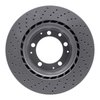 GeoSpec-Coated Drilled Rotor, 1978-1989 Audi/Porsche/Volkswagen, Position: Rear Right - image 2