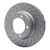 GeoSpec-Coated Drilled Rotor, 1978-1989 Audi/Porsche/Volkswagen, Position: Rear Left