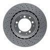 GeoSpec-Coated Drilled Rotor, 1978-1989 Audi/Porsche/Volkswagen, Position: Rear Left - image 2