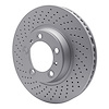GeoSpec-Coated Drilled Rotor, 1999-2021 Audi/Porsche/Volkswagen, Position: Front Left