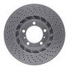 GeoSpec-Coated Drilled Rotor, 2009-2021 Audi/Porsche/Volkswagen, Position: Front Left - image 2