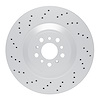 GeoSpec-Coated Drilled Rotor, Fits Select BMW, Position: Rear Left