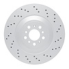 GeoSpec-Coated Drilled Rotor, Fits Select BMW, Position: Rear Right - image 1