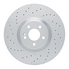 GeoSpec-Coated Drilled Rotor, Fits Select Mercedes-Benz, Position: Front