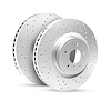GEO-Carbon Drilled/Slotted Rotors, 2012-2017 Mitsubishi, Position: Front