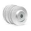 GEO-Carbon Drilled/Slotted Rotors, 2009-2017 Suzuki, Position: Front/Rear