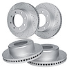 GEO-Carbon Drilled & Slotted Brake Rotor Set, 1999-2000 Ford/Lincoln/Mercury/Mazda, Position: Rear - image 1