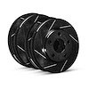E-Line Slotted Black Brake Rotor & Drum Set, 1976-1986 Ford/Lincoln/Mercury/Mazda, Position: Front & Rear - image 1