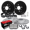 GEO-Carbon Brake Rotor & Drum Set w/Optimum OE Pads, Shoes, & Hardware, 2001-2001 Kia/Hyundai/Genesis, Position: Front & Rear - image 1