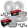 GEO-Carbon Brake Rotor Set w/Optimum OE Pads & Hardware, Fits Select Acura/Honda, Position: Front & Rear - image 1
