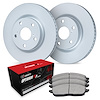 GEO-Carbon Brake Rotor Set w/Optimum OE Pads, Fits Select Kia/Hyundai/Genesis, Position: Front - image 1
