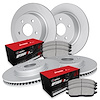 GEO-Carbon Brake Rotor Set w/Optimum OE Pads, 1993-1993 Mopar, Position: Front & Rear - image 1