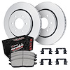 GEO-Carbon Brake Rotors w/Performance Off-Road/Tow Pads & Hardware Kit, Fits Select GM, Position: Front - image 1