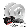 GEO-Carbon Brake Rotor Set w/Performance Off-Road/Tow Pads, Sensor, & Hardware, 2013-2019 Mercedes-Benz, Position: Front - image 1