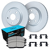 GEO-Carbon Brake Rotor Set w/Ceramic Pads & Hardware, 2016-2017 Kia/Hyundai/Genesis, Position: Front - image 1