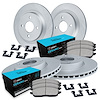 GEO-Carbon Brake Rotor Set w/Ceramic Pads & Hardware, 1998-1998 Mitsubishi, Position: Front & Rear - image 1