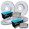 GEO-Carbon Brake Rotor Set w/Ceramic Pads, 2004-2005 Mercedes-Benz, Position: Front & Rear - image 1