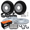 GEO-Carbon Brake Rotor & Drum Set w/Super-Duty Pads, Shoes, Hardware/Adjusters, 1993-1996 GM, Position: Front & Rear - image 1