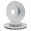 E-Line Slotted Silver Brake Rotor Set, 2018-2019 GM, Position: Front - image 1