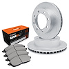 E-Line Slotted Silver Brake Rotor Set w/Super-Duty Pads, 1999-1999 Ford/Lincoln/Mercury/Mazda, Position: Front - image 1