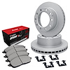 E-Line Blank Brake Rotor Set w/Optimum OE Pads & Hardware, 1994-2000 GM, Position: Rear - image 1