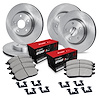 E-Line Blank Brake Rotor Set w/Optimum OE Pads & Hardware, 2020-2020 Audi/Porsche/Volkswagen, Position: Front & Rear - image 1