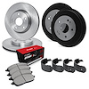 E-Line Blank Brake Rotor & Drum Set w/Optimum OE Pads & Shoes, 1998-2003 Lexus/Toyota/Scion, Position: Front & Rear - image 1