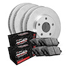 E-Line Blank Brake Rotor Set w/Performance Off-Road/Tow Pads, Fits Select Mopar, Position: Front & Rear - image 1