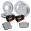 E-Line Blank Brake Rotor Set w/Performance Off-Road/Tow Pads, 1997-2002 Ford/Lincoln/Mercury/Mazda, Position: Front & Rear - image 1