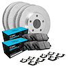 E-Line Brake Rotor w/Ceramic Pads & Hardware, 2010-2015 Jaguar, Position: Front & Rear