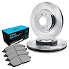 E-Line Blank Brake Rotor Set w/Ceramic Pads, 1986-1986 Infiniti/Nissan, Position: Front - image 1