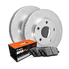 E-Line Blank Brake Rotor Set w/Super-Duty Pads, 2007-2017 Fits Multiple Makes/Models, Position: Rear