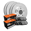 E-Line Blank Brake Rotor & Drum Set w/Super-Duty Pads & Shoes, 1990-1993 Mopar, Position: Front & Rear - image 1