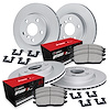 GEO-Carbon Brake Rotor Set w/Optimum OE Pads & Hardware, 2013-2019 Ford/Lincoln/Mercury/Mazda, Position: Front & Rear - image 1