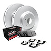 GEO-Carbon Brake Rotor Set w/Performance Off-Road/Tow Pads & Hardware, 2009-2020 GM, Position: Front - image 1