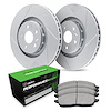 GEO-Carbon Slotted Brake Rotor Set w/Performance Sport Pads, 2006-2009 Mercedes-Benz, Position: Front - image 1
