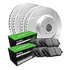 GEO-Carbon Slotted Brake Rotor Set w/Performance Sport Pads, 2010-2013 Lexus/Toyota/Scion, Position: Front & Rear - image 1