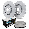GEO-Carbon Slotted Brake Rotor Set w/Euro Ceramic Pads, 2006-2009 Mercedes-Benz, Position: Front - image 1