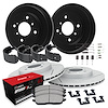 GEO-Carbon Slotted Brake Rotor & Drum Set w/Optimum OE Pads, Shoes, & Hardware, 2001-2001 Kia/Hyundai/Genesis - image 1