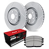 GEO-Carbon Slotted Brake Rotor Set w/Optimum OE Pads, 1999-1999 Mopar, Position: Front - image 1
