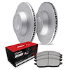 GEO-Carbon Drilled Brake Rotor Set w/Optimum OE Pads, Fits Select GM, Position: Rear - image 1