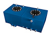 2050MC Aluminum Air/Ice Fuel Cooler Fuel Cell Combo, 5-Gallon, Blue Powder Coated - image 1