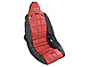 Vinyl Seat Cover Red/Black Trim - image 1