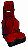 Vinyl Seat Cover Red/Black Trim - image 1