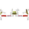 7214 DUAL STAB KT; WHITE W/RED BO - image 1